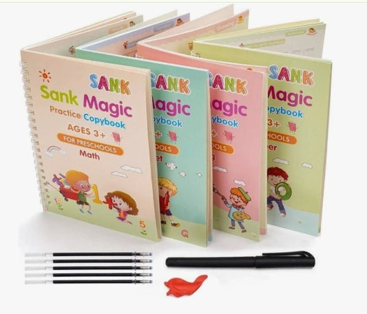Magic Practice Copybook (4 Book + 10 Refill)